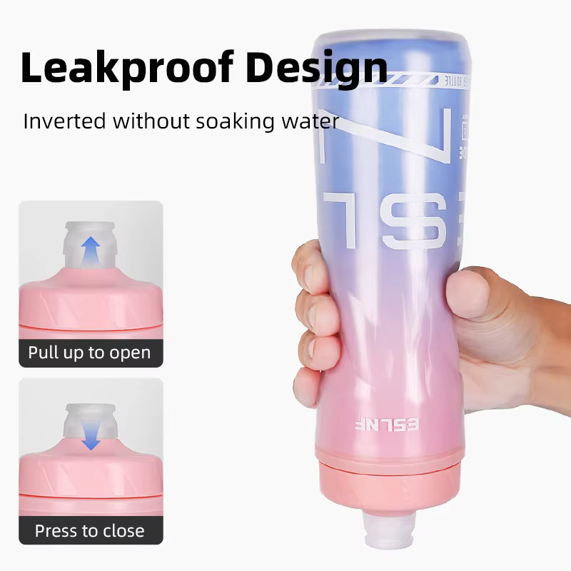 Bouteille d'eau isolée pour vélo de route