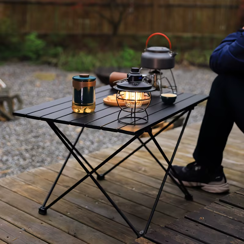 Table de camping pliable en alliage d'aluminium, multi-tailles, facile à transporter, idéale pour pique-nique, barbecue, camping et randonnée