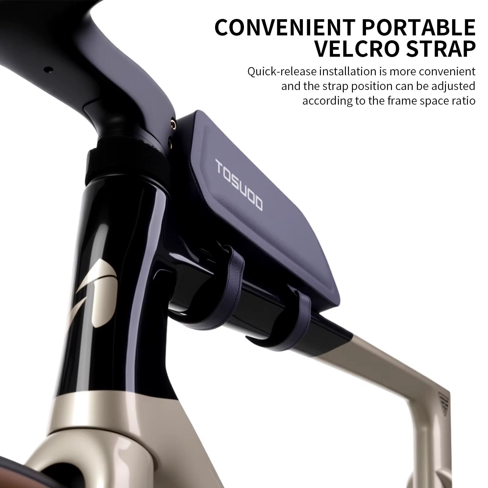 TOSUOD – sac de vélo imperméable pour tube supérieur