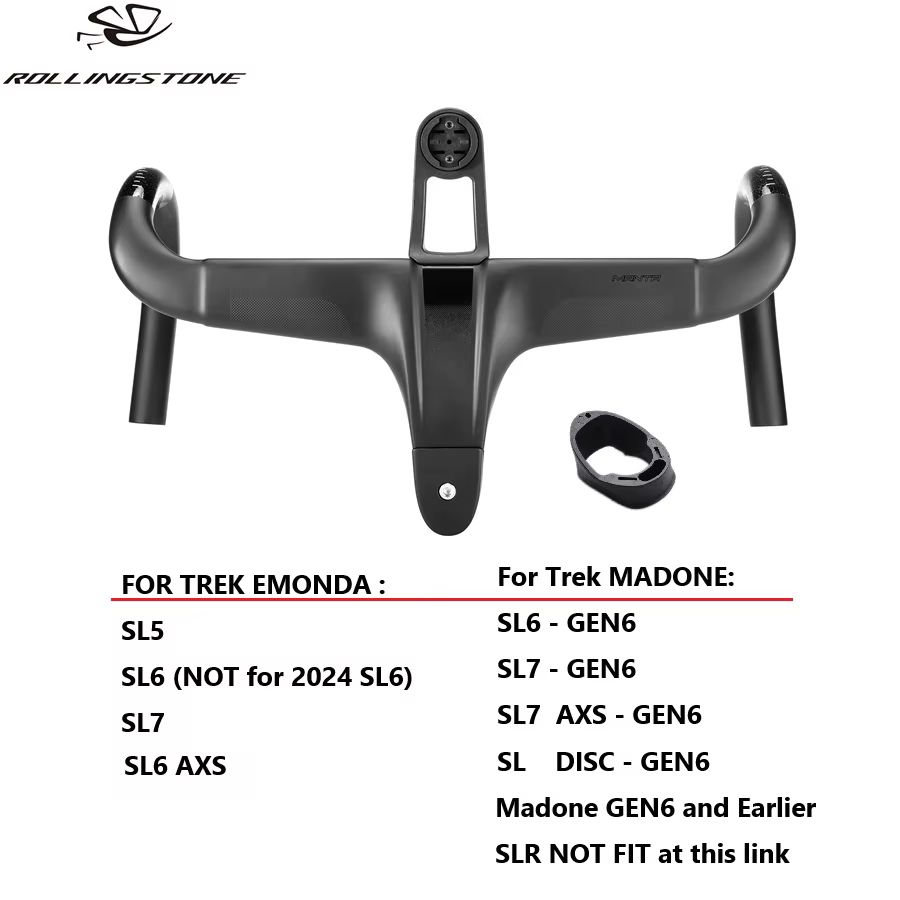 Barre de poignée de vélo de route MANTA en pierre roulante-Guidon aérodynamique de routage interne en carbone Trek EMONDA Madone OD1 OD2