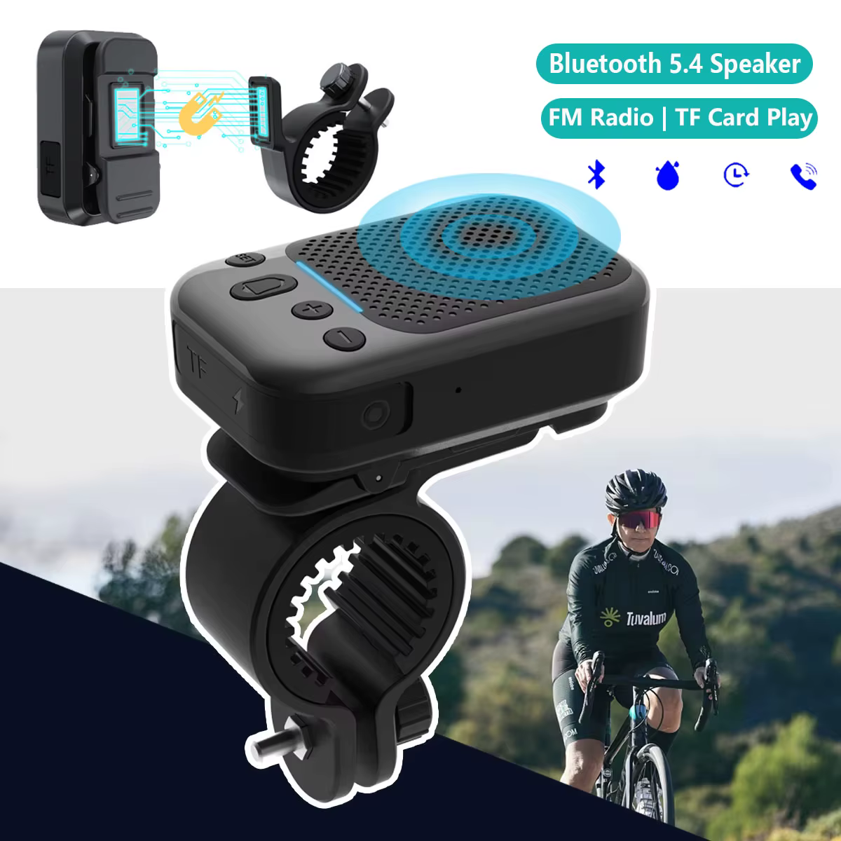 Haut-parleurs Bluetooth pour vélo