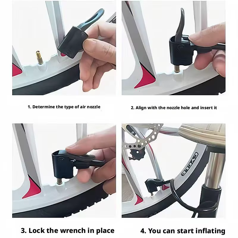 Pompe à air pour vélo à pédale