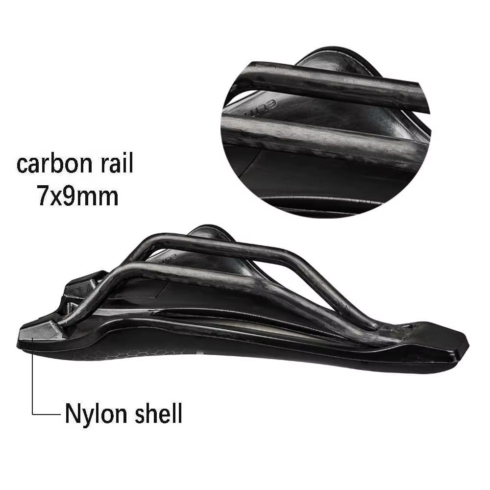Eliteone carbone Rails selle 143mm ultraléger 130g respirant confortable coussin de siège vélo course