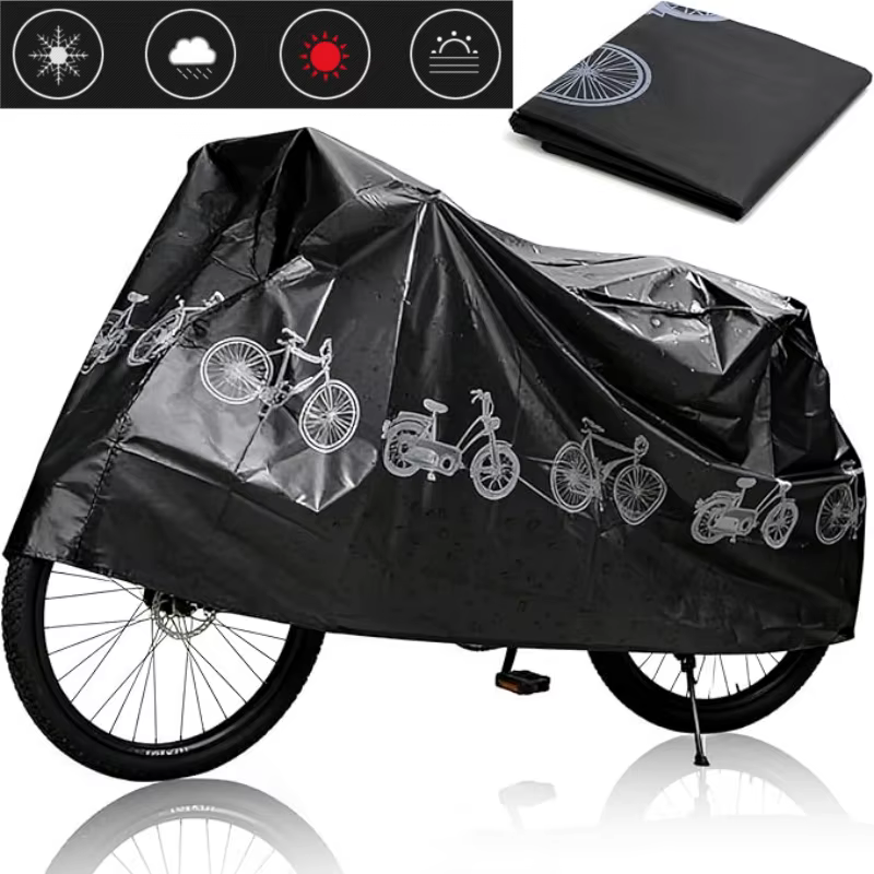 Housse de vélo imperméable pour la plupart des vélos jusqu'à 29 pouces, protection extérieure contre la poussière, la pluie, la neige et les UV, étui pour accessoires de vélo