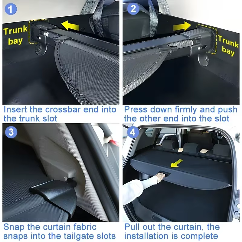Couverture de chargement arrière pour Volvo V60 MK1 2011 ~ 2018, écran de coffre privé, bouclier de sécurité, accessoires d'ombre, intérieur de voiture