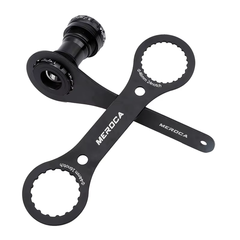 MEROCA clé de support de pédalier de vélo 44mm 46mm 49mm 16/24 encoches pour IXF BB51 BB52 DUB installer outil de