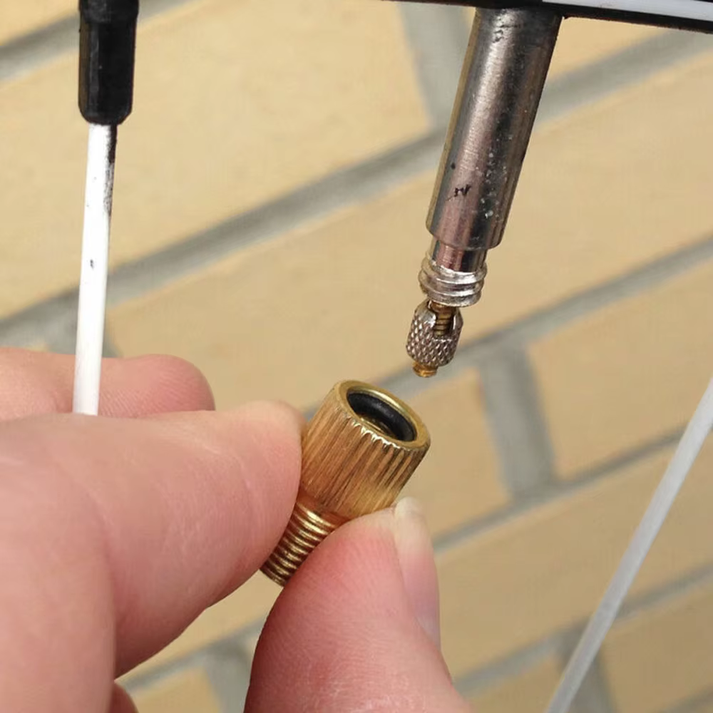 10x adaptateurs de Valve de pompe à vélo 15x8x8mm pour VTT moto adaptateur de convertisseur de cyclisme accessoires