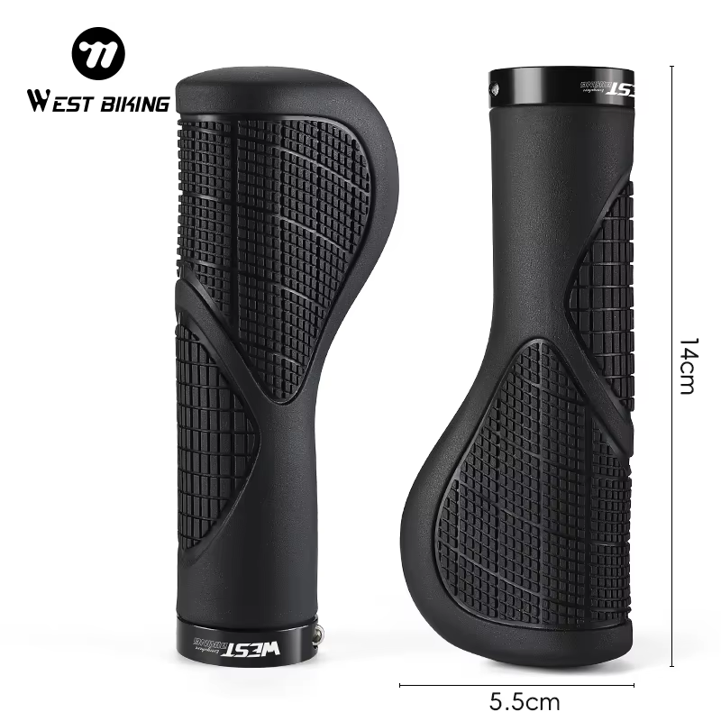 WEST BIKING Poignées de vélo ergonomiques antidérapantes et absorbant les chocs